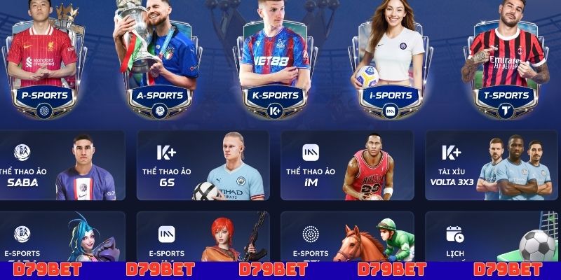 Cá cược thể thao D79bet cực đỉnh